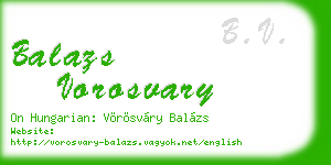 balazs vorosvary business card